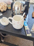 后海杯子陶瓷杯女馬克杯帶蓋帶勺子家用喝水杯骨瓷早餐杯咖啡杯少女心 胖胖杯-小碎花400ML【可微波】 曬單實(shí)拍圖