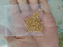 吾皇老金黃金古法金珠足金999DIY配件手鏈項(xiàng)鏈小金珠路路通散珠情侶手串 約0.15g 曬單實(shí)拍圖