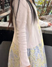 茵曼（INMAN）法式碎花高級感2025夏女新款休閑中長吊帶連衣裙子 月藍色吊帶裙 L 曬單實拍圖
