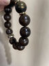 侗秘沉水級沉香手串檀木本命佛轉運珠黑曜石手鏈佛珠男女送生日禮物 屬兔沉水級沉香16mm 曬單實(shí)拍圖