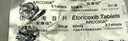 【原研進(jìn)口】安康信 依托考昔片 60mg*5片/盒 曬單實(shí)拍圖