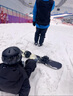 VOLOCOVER雙層防霧專業(yè)無(wú)框滑雪鏡大球面登山眼鏡亞洲版男女兒童護(hù)目鏡增光 黑框黑片(兒童款) 曬單實(shí)拍圖