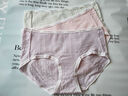 有棵樹(shù)【肌理透氣】A類(lèi)嬰兒棉女士?jì)妊澟?0A抗菌防螨加長(cháng)襠無(wú)痕三角褲 香水粉+丁香紫+葡萄綠 3條 M 曬單實(shí)拍圖