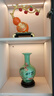 傲世景德鎮(zhèn)陶瓷器新中式花瓶工藝品客廳擺件酒柜玄關(guān)茶室博古架裝飾品 豆青釉清荷賞瓶+底座 曬單實(shí)拍圖