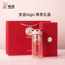 希諾抗菌玻璃杯雙層透明水杯女高顏值過(guò)濾泡茶杯子X(jué)N-1952粉色 220mL 曬單實(shí)拍圖