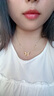 周六福黃金項鏈女蝴蝶結(jié)足金吊墜七夕禮物計價A0612627約5.05g40+5cm 曬單實拍圖