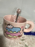 可愛fufu生日蛋糕馬克杯帶蓋勺陶瓷杯送女生高顏值有意義生日禮物 奶酪生日蛋糕杯+勺 1個(gè) 350ml 曬單實(shí)拍圖