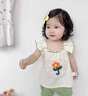 迪士尼寶寶嬰兒套裝2025夏季嬰幼兒衣服吊帶荷葉花朵上衣+短褲甜美可愛兩件 綠色花朵套裝 90 建議80-90cm1歲-1歲半 曬單實(shí)拍圖