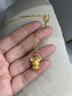 周百福黃金吊墜金鼠本命年生肖小老鼠足金999項(xiàng)鏈送寶寶男女友生日禮物 金鼠吊墜約1.3g【贈(zèng)銀鏈】 曬單實(shí)拍圖