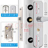虎頓（HOTUN）木門鎖臥室門鎖室內(nèi)門鎖可調(diào)節(jié)尺寸通用門鎖免改孔門鎖KTS02-M125 曬單實(shí)拍圖