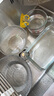 格娜斯（CRISTALGLASS）玻璃沙拉碗斜口錘紋透明玻璃碗蔬菜水果盤甜品碗餐具大號1600ml 曬單實(shí)拍圖