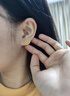 六桂福珠寶四葉草黃金耳釘女999足金碎冰冰耳環(huán)飾品520送女朋友老婆禮物實(shí)用 金重0.78g 曬單實(shí)拍圖