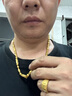 御友記黃金項(xiàng)鏈足金包銀男士圓珠鏈999男款包金24k大金鏈子 5mm六角圓珠鏈卡約25g 曬單實(shí)拍圖