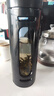 百春寶雙層玻璃杯水杯保溫杯男士茶水分離杯子大容量茶杯防爆女生 1000ml -黑(雙層隔熱) 曬單實拍圖