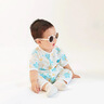 G. DUCKKIDS嬰兒短袖長(zhǎng)褲連體衣夏季薄款6一12月夏天寶寶衣服半袖空調(diào)服夏裝8 【短袖長(zhǎng)褲】小象綠色 80cm 曬單實(shí)拍圖