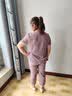 中老年人夏天時尚新款衣服媽媽夏季短袖套裝女寬松休閑開衫兩件套 駝色【套裝】 5XL 建議144-160斤 曬單實拍圖