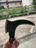 卟橡德國精工鐮刀割草刀農用除草神器高錳鋼工農加厚樹(shù)雙長(cháng)柄柴刀1 【輕松砍割】鋼柄雙砍王-40公分 曬單實(shí)拍圖