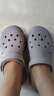 斯凱奇（Skechers）洞洞鞋夏季厚底沙灘涼鞋女外穿高級感包頭踩屎感多巴胺泡泡鞋 薰衣草色/LAV 35 尺碼偏大，建議選小一碼 曬單實(shí)拍圖