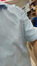 媛可職職業(yè)裝襯衫男女同款教師4s銷售白領(lǐng)酒店大學(xué)生售樓部銀行面試短袖套裝正裝工作服工裝白襯衣夏 單件女款藍色襯衫 XXL 曬單實拍圖