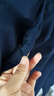 鴻星爾克（ERKE）童裝童中性運(yùn)動(dòng)褲兒童休閑七分褲藍(lán)黑色165 曬單實(shí)拍圖