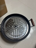 鏗鏘（KENGQ）陸川鐵鍋雙耳鑄鐵炒鍋家用無涂層生鐵加深蒸煮燉鍋大容量不粘鍋 鑄鐵燉炒鍋+*2蒸籠 34cm 曬單實(shí)拍圖