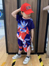 迪士尼（Disney）奧特曼套裝兒童夏裝童裝2024新款小童衣服男童兩件套寶寶男孩短袖 藍色 140 曬單實拍圖