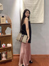 柏薩尼（PESASRIE）品牌包包女款輕奢單肩斜挎包女士手提水桶包大容量情人節生日禮物 米灰色 奢侈禮盒包裝 曬單實(shí)拍圖