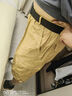 啄木鳥(niǎo)純棉短褲男夏季寬松直筒男士休閑褲戶(hù)外運動(dòng)男士工裝七分褲大褲衩 卡其色 XL （130-150斤左右） 曬單實(shí)拍圖