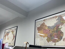 旅游地圖裝飾畫2025新版辦公室?guī)Э蚴澜缰袊?guó)復(fù)古客廳磁吸地圖掛畫 中國(guó)地圖(2025年1月修訂) 128cm*88cm【實(shí)木邊框+晶瓷面】 曬單實(shí)拍圖