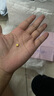 真愛?福如金禮物網(wǎng)紅黃金小金豆AU9999足金投資黃金豆豆實心真金豆子存錢 1g金豆（1 克）無證書送瓶子 曬單實拍圖