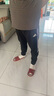阿迪達斯 （adidas）男子戶外足球運動褲訓練收腿小口梭織長褲IB5012 黑色  XL  曬單實拍圖