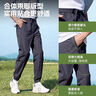 駱駝（CAMEL）冰感防曬休閑工裝褲子男女同款速干運(yùn)動(dòng) J35BA6L6052 幻影黑 XXL 曬單實(shí)拍圖