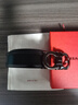 Salvatore Ferragamo菲拉格慕 男士牛皮 可調節(jié)腰帶 黑色 679535 644557 115 七夕禮物 曬單實拍圖