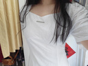 森馬（Semir）【連衣裙合輯】夏天女法式慵懶風(fēng)裙子復(fù)古學(xué)院風(fēng)針織裙雪紡碎花裙 B款法式方領(lǐng)裙-白色調(diào)00411 L 曬單實(shí)拍圖