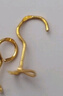 行金銀中黃金耳飾999足金絲帶心形黃金耳釘計(jì)價(jià)生日禮物 七夕 送女友 絲帶愛心耳釘按實(shí)發(fā)多退少補(bǔ) 約1.4g 多退少補(bǔ) 曬單實(shí)拍圖