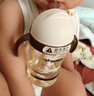 世喜吸管杯兒童水杯奶瓶1-3歲學(xué)飲杯水壺兒童ppsu防摔夏季直飲牛奶杯 吸管杯（直飲款） 曬單實(shí)拍圖
