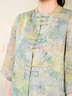 布符（Cloth Fu）布符2025年夏季新款新中式寬松襯衫復(fù)古盤扣顯瘦遮肉百搭通勤女 花開滿園 L 曬單實(shí)拍圖