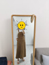無印良品（MUJI）女式 牛仔 背帶裙 女裝裙子 牛仔裙 長裙 A字裙 春秋 丹寧回潮 深米色 L (165/70A) 曬單實(shí)拍圖