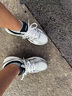 亞瑟士ASICS網(wǎng)面跑鞋百搭男鞋緩震運動鞋透氣跑步鞋 GEL-CONTEND 4 白色/銀色 43.5 曬單實拍圖
