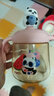 貝親兒童牛奶杯1-3歲寶寶喝水喝奶PPSU直飲奶瓶雙吸管水杯 粉色330mL 曬單實拍圖