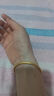 中國(guó)黃金（CHINA GOLD）黃金手鐲女古法傳承素圈足金金鐲子婚嫁生日禮物女送女友老婆紀(jì)念 實(shí)心定制款約20.5g【現(xiàn)貨 多退少補(bǔ)】 52圈號(hào) 曬單實(shí)拍圖
