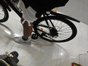 永久公路車(chē)自行車(chē)直把彎把山地車(chē)男女越野變速700C單車(chē)青少年競速賽車(chē) 鋼架 黑色 27速 燕把輻條輪 曬單實(shí)拍圖