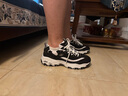 斯凱奇（Skechers）熊貓鞋男 時(shí)尚潮流厚底老爹鞋舒適透氣運動(dòng)休閑鞋子 42 曬單實(shí)拍圖