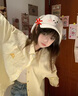 oein小兔帽子女可愛鴨舌帽女帽子女遮陽帽甜美百搭顯臉小大頭圍鴨舌帽 【大耳兔】頭圍可調節(jié) 曬單實拍圖