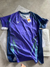 威克多（VICTOR）羽毛球服 官方新款李梓嘉專屬大賽服透氣速干針織運動短袖背心 T恤/J自由紫 L 曬單實拍圖