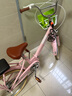 鳳凰青少年兒童折疊自行車男女孩6-8-10-12歲學(xué)生中大童復(fù)古腳踏單車 22寸 公主粉米胎學(xué)生車折疊輻條輪 曬單實(shí)拍圖