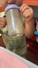 NOURI吸管杯奶瓶一歲以上直飲杯寶寶喝奶防嗆靜謐紫300ml直吸管 曬單實(shí)拍圖