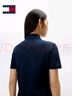 TOMMY JEANS【微彈顯瘦】25夏季女珠地棉氣質運動網球裙POLO連衣裙20302 藏青色C1G S 曬單實拍圖