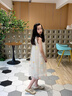 Leypian國際品牌進(jìn)口童裝2025夏季新款女童網(wǎng)紗公主裙洋氣童裝超好看百搭 130cm 曬單實(shí)拍圖