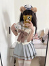 LPOXjk制服套裝水手服日系春夏少女薄荷奶綠中間服制服裙jk套裝 短袖+短裙 M 曬單實(shí)拍圖